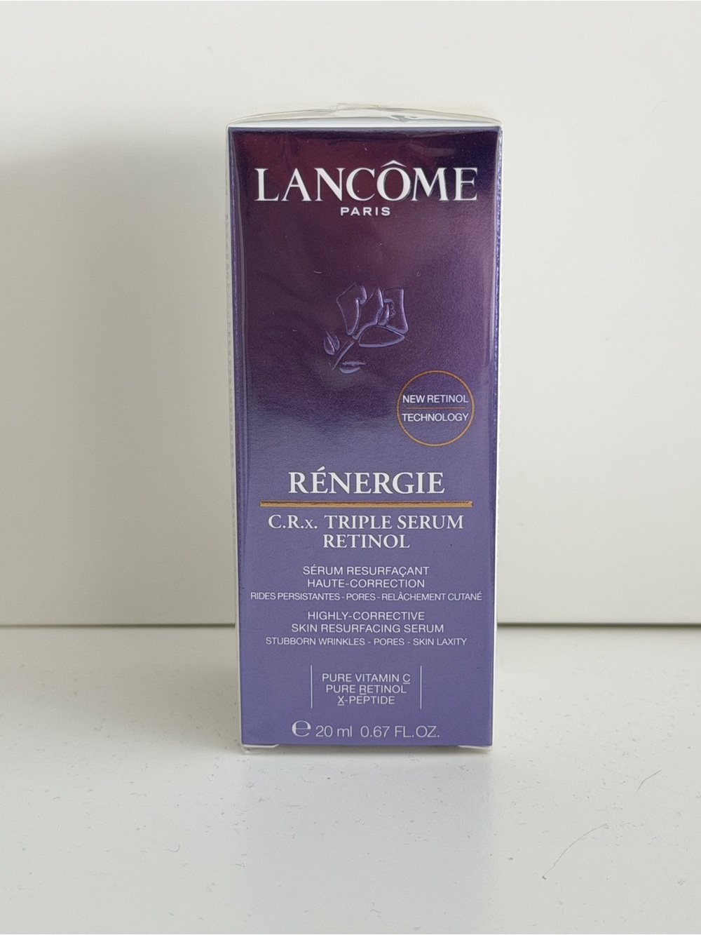 Lancôme Rénergie C.R.x. Triple Serum Retinol 0.67 oz 20ml NEW SEALED